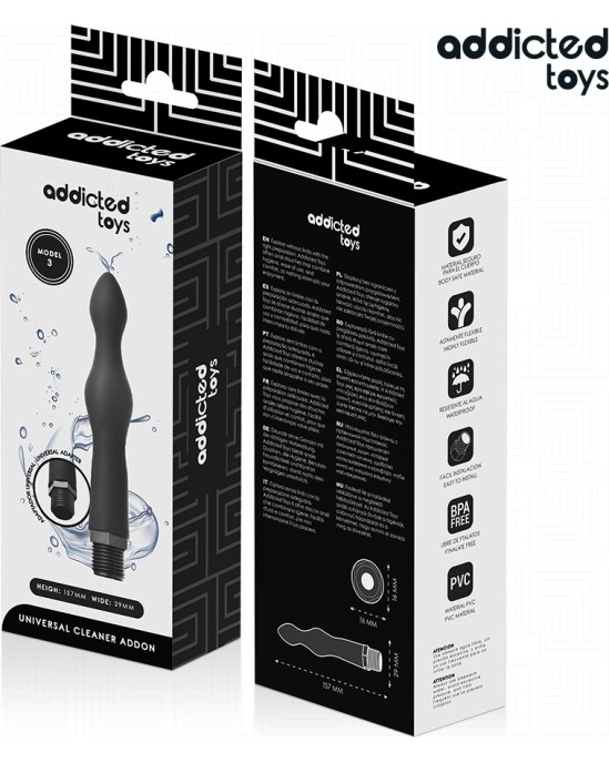 Addicted Toys ANAL CLEANER WITH UNIVERSAL ADAPTER MODEL 3