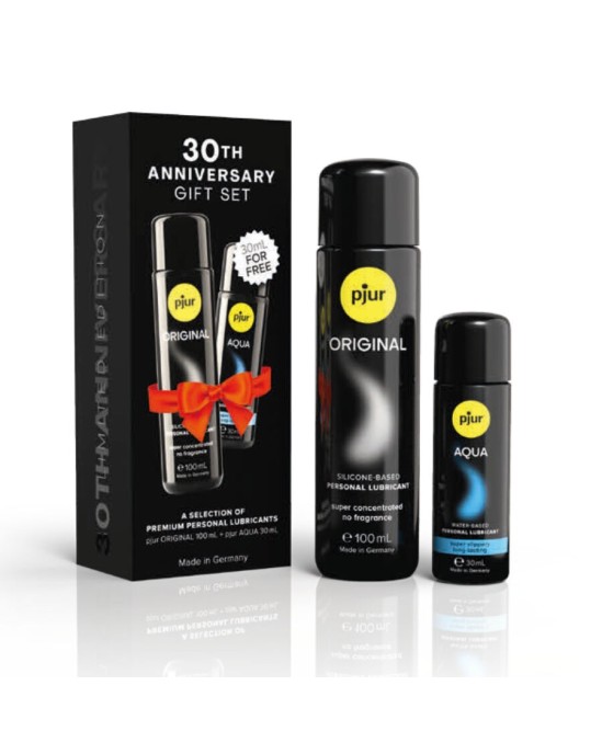 Pjur SET 30TH ANNIVERSARY ORIGINAL 100 ML + AQUA 30 ML AS A GIFT
