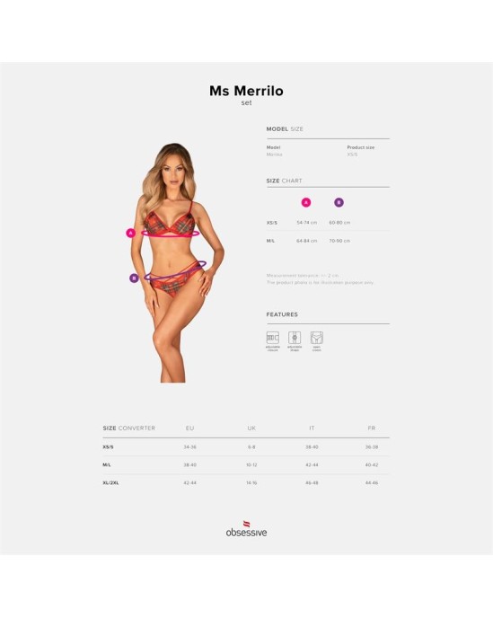 Obsessive 2 gabalu komplekts Merrilo kundze