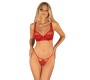 Obsessive Lonesia Lace Bra Set With Thong