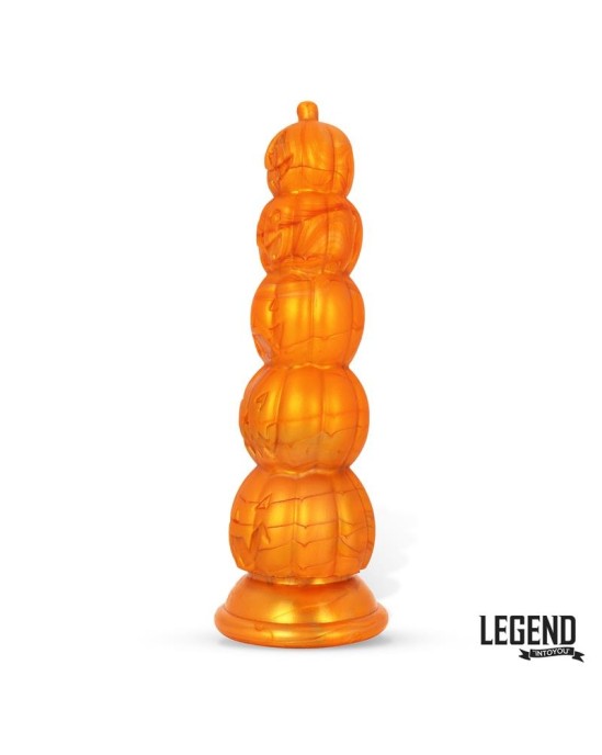 Legend Pumpkron Ķirbja formas šķidrais silikona dildo 19,7 cm