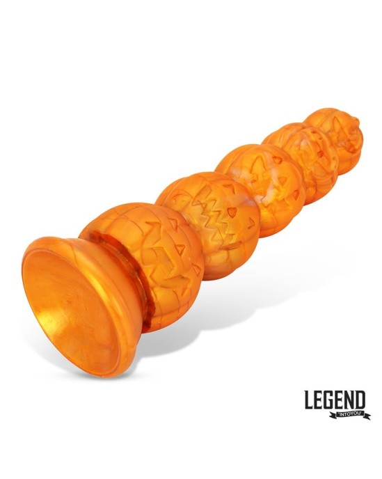 Legend Pumpkron Ķirbja formas šķidrais silikona dildo 19,7 cm