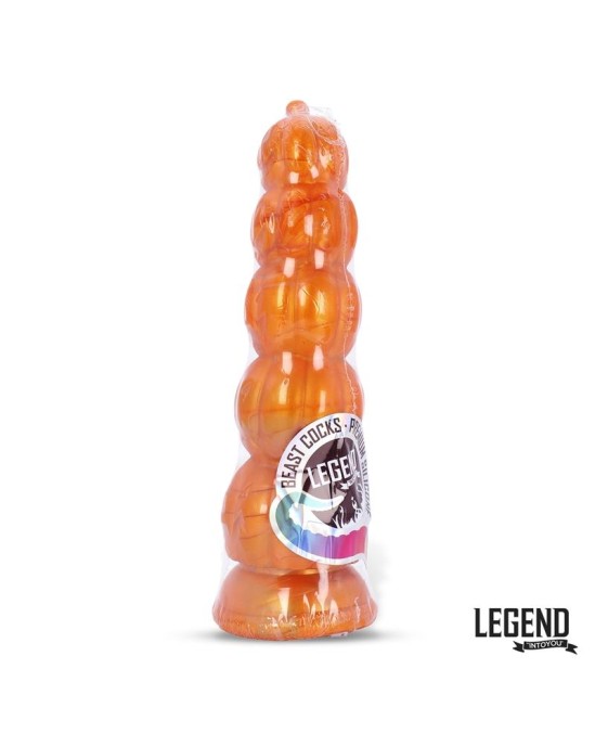 Legend Pumpkron Ķirbja formas šķidrais silikona dildo 19,7 cm