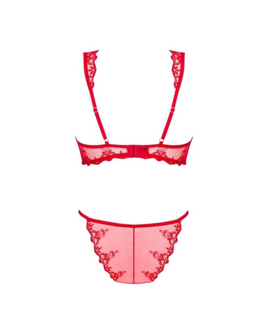 Obsessive Lonesia Lace Bra Set With Thong