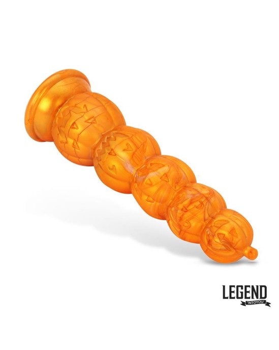 Legend Pumpkron Ķirbja formas šķidrais silikona dildo 19,7 cm